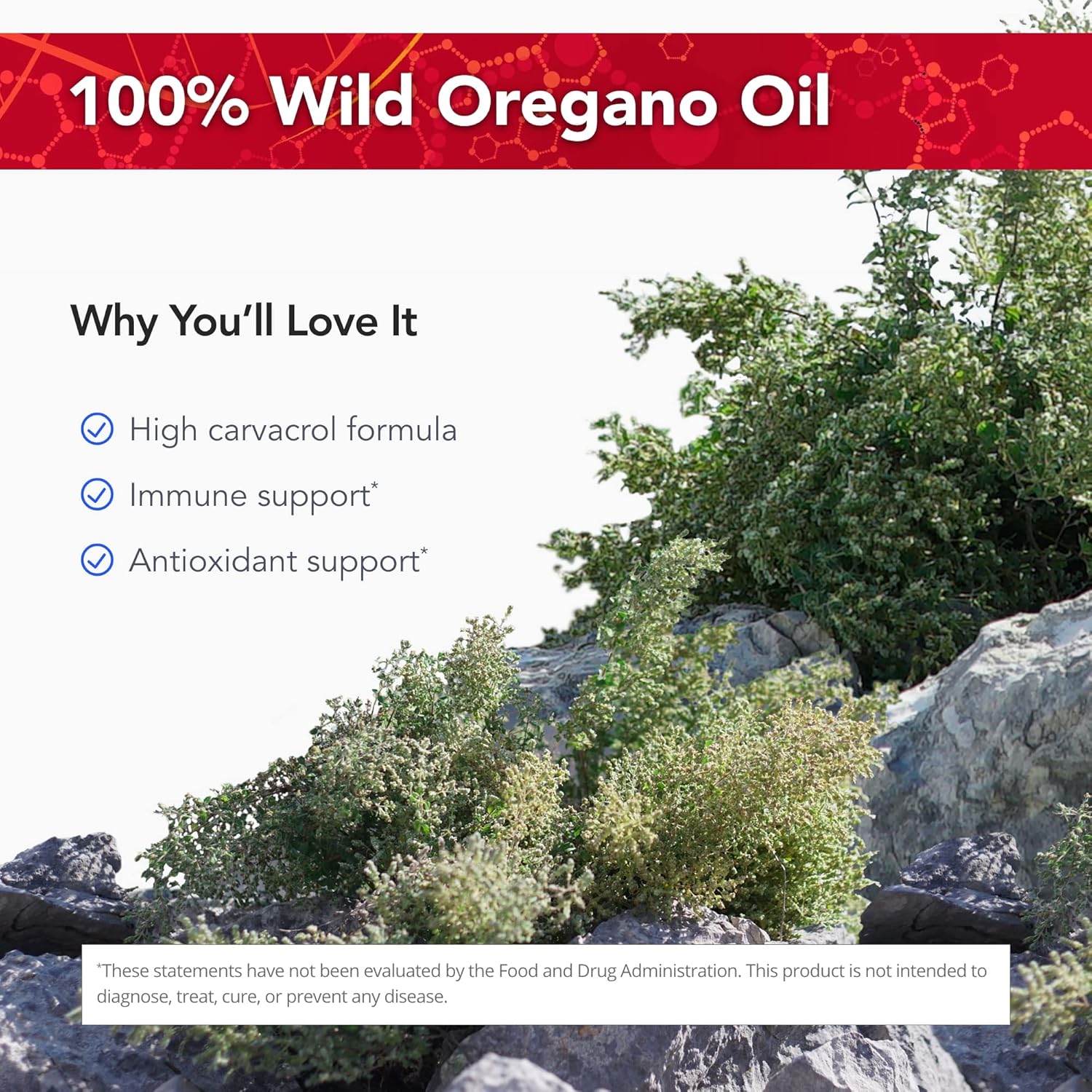 100% Wild Oregano Oil - Physician's Strength OregaWild - 30 mL - 432 Servings