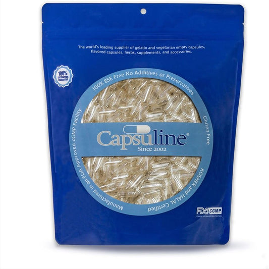 1000 Count Size 2 Clear Vegan Capsules | Vegetarian, Kosher, Non-GMO & Halal Certified | DIY Vegetable Capsule Filling