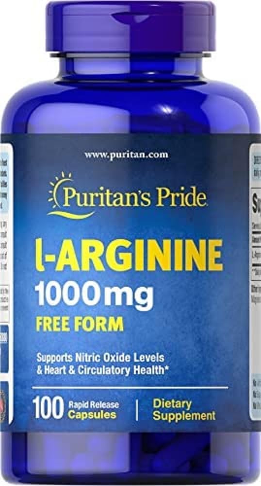1000 mg L-Arginine Capsules - Puritan's Pride Supplement