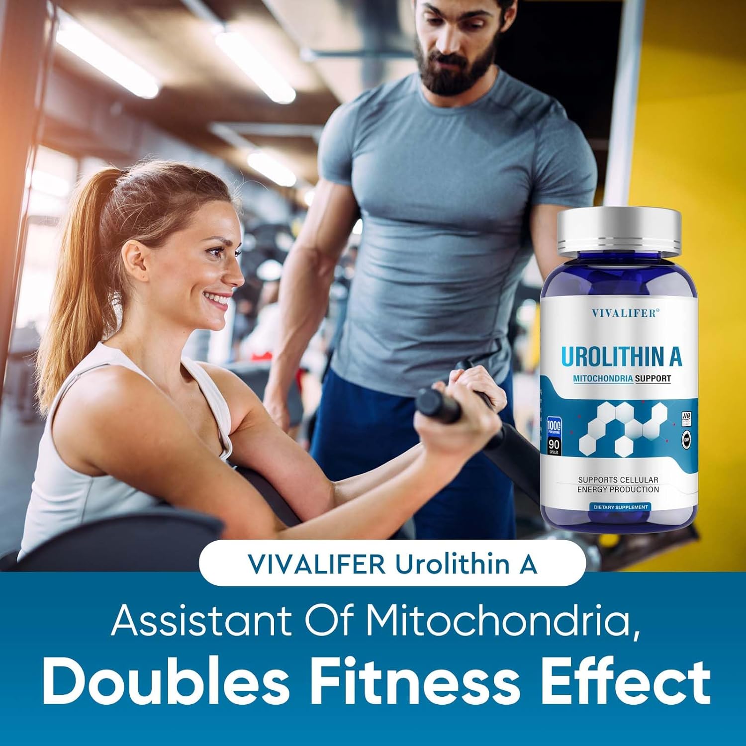1000 mg Urolithin A Supplement Softgels for Antioxidant Protection & Aging Support - 270 Count