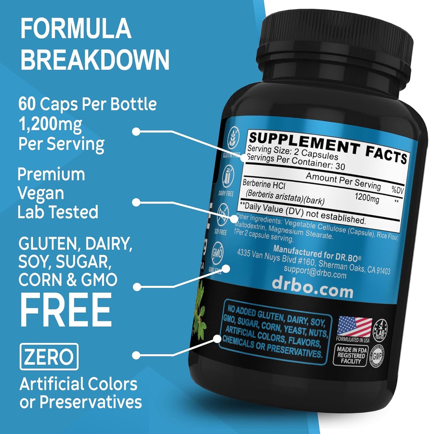 1000MG Apple Cider Vinegar Gummies & Berberine HCL 1200mg Capsules for Digestion & Metabolism
