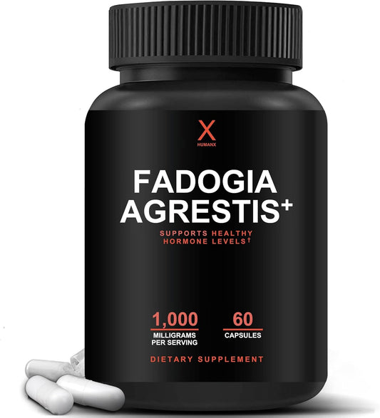1000mg Fadogia Agrestis, Tongkat Ali & Beta Ecdysterone Supplement - USA Third Party Tested for Athletic Performance & Muscle Mass - Veggie Caps