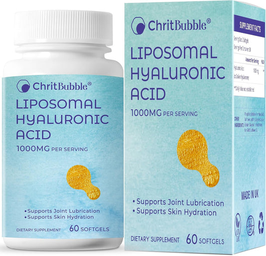 1000mg Liposomal Hyaluronic Acid Capsules for Skin & Joint Repair - Pure Dietary Supplement for Women and Men