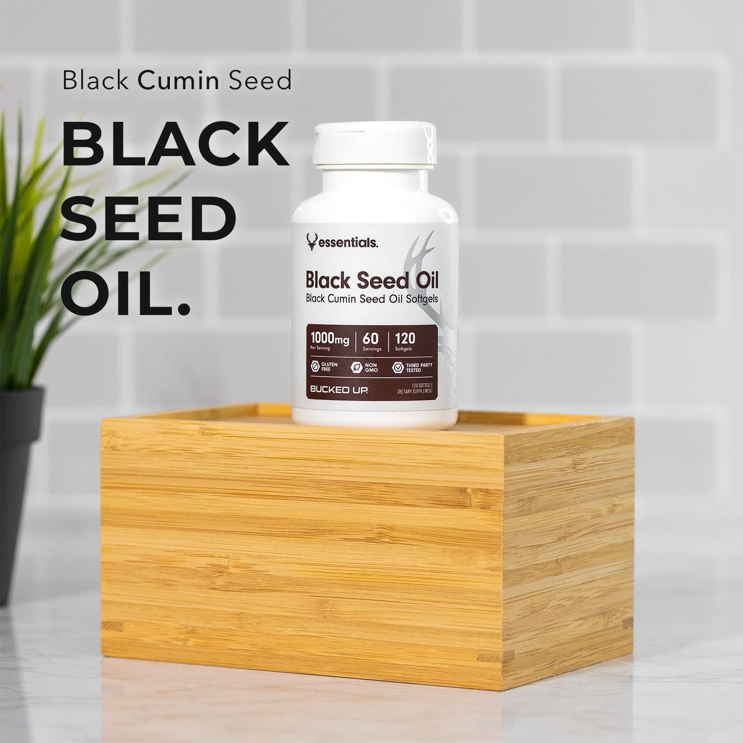 1000mg Organic Black Seed Oil Softgels - 60 Servings of Black Cumin Seed Oil Supplements