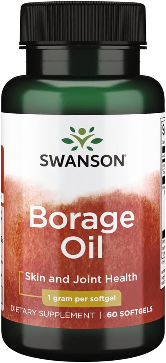 1000mg Swanson Borage Oil GLA (Omegatru) - 60 Softgels
