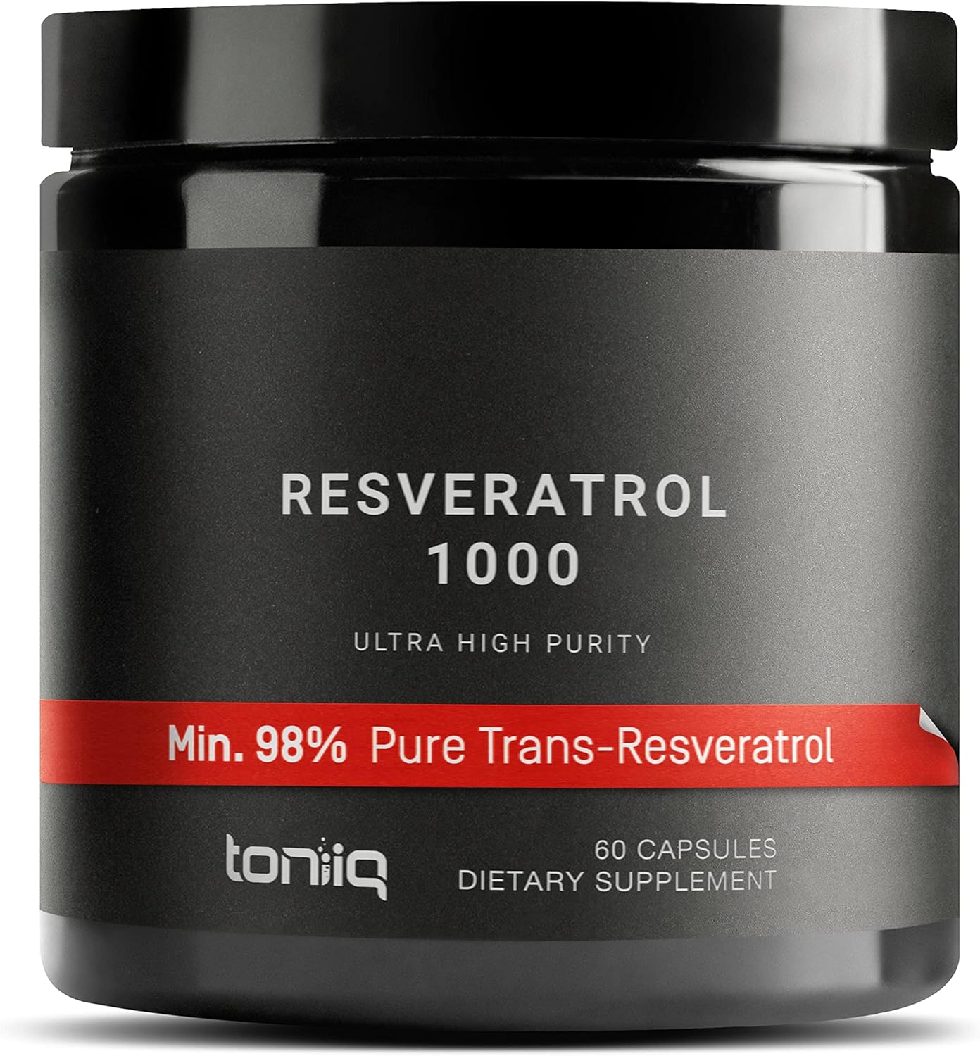 1000mg Trans Resveratrol Capsules - 98% Pure Polygonum Root Extract - Third-Party Tested for Potency - 60 Capsules