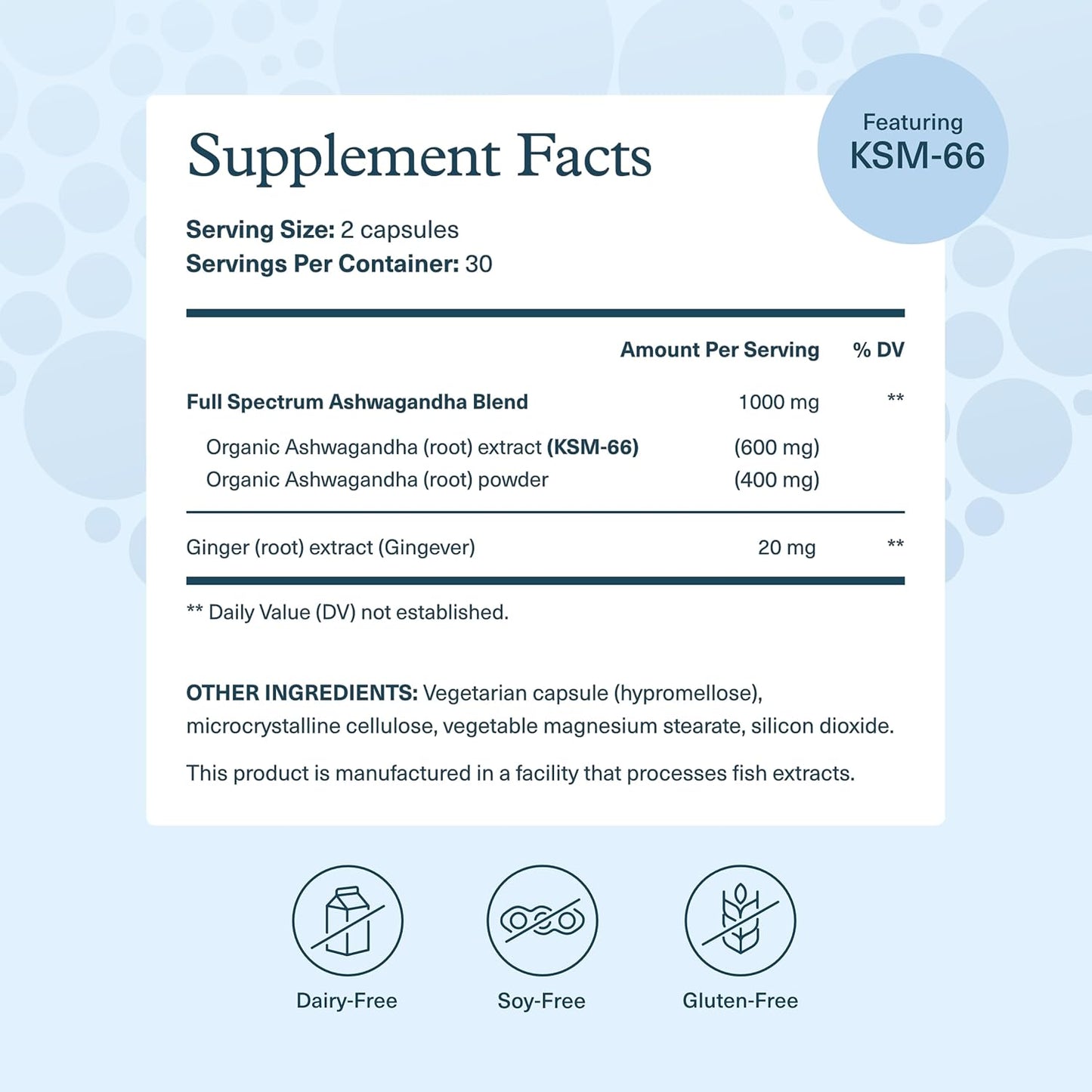 1,000mg Youtheory Ashwagandha Supplement - Stress & Cortisol Support - 60 Veg Caps - Gluten, Dairy, Soy Free