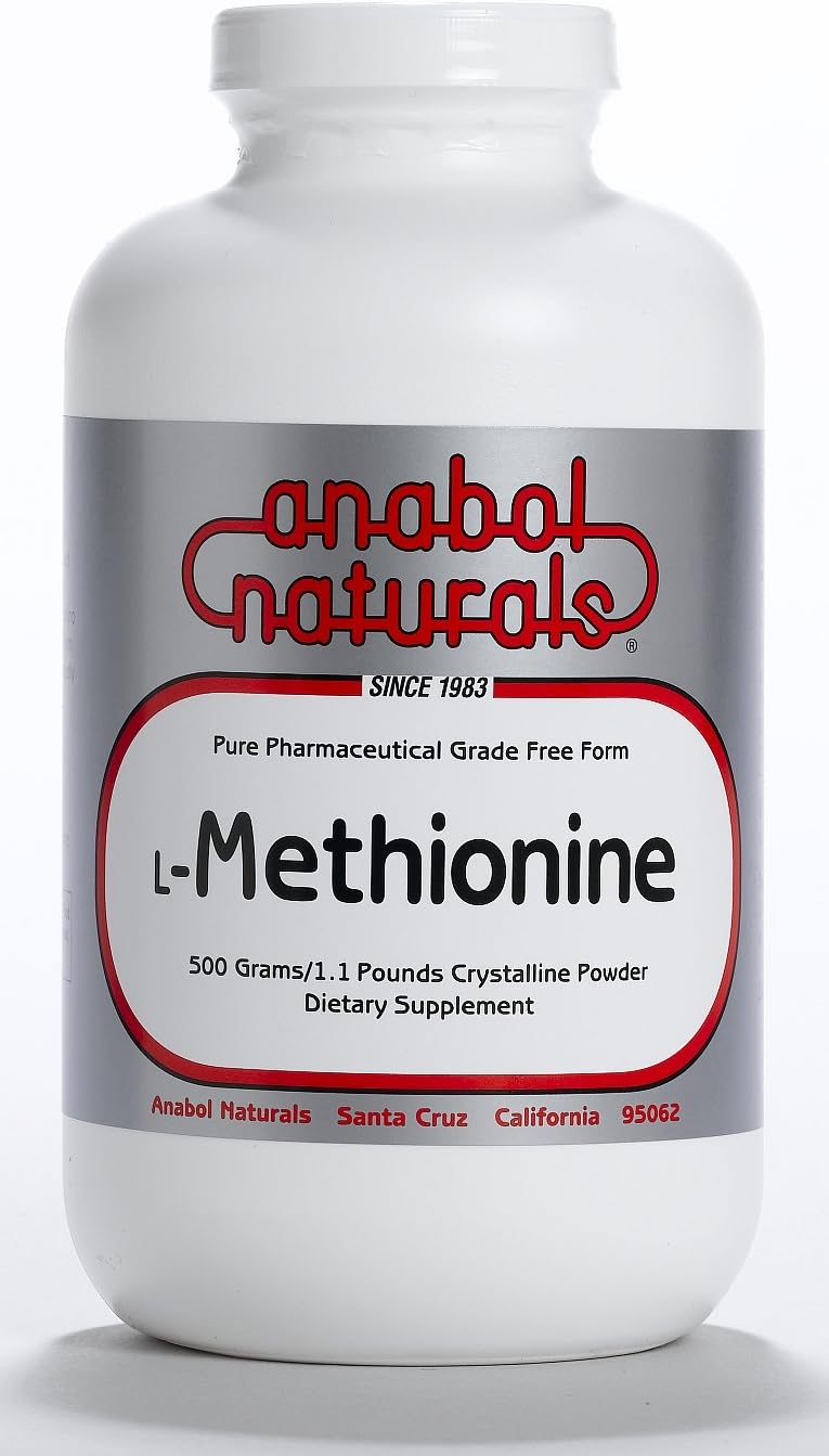 100g Anabol Naturals L-Methionine Pure Crystalline - Free Form Amino Acid Supplement