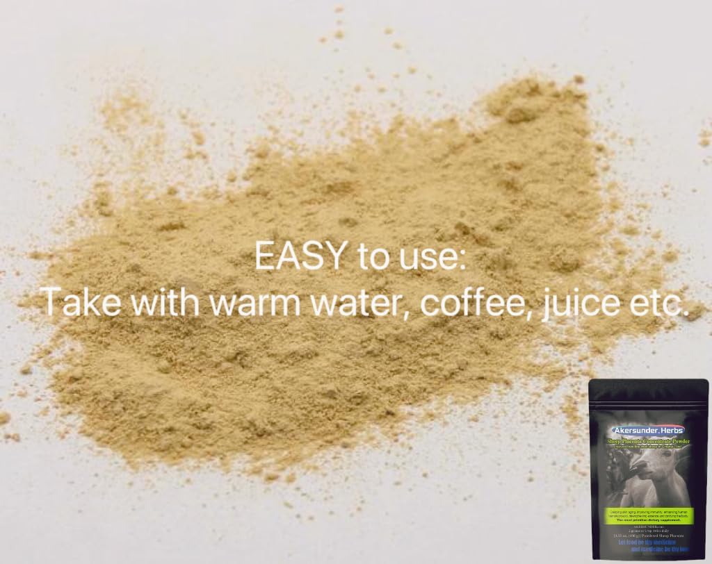 100g Freeze-Dried Qinghai-Tibet Plateau Sheep Ovine Placenta Extract Powder - Organic Certified Goat Embryo Essence