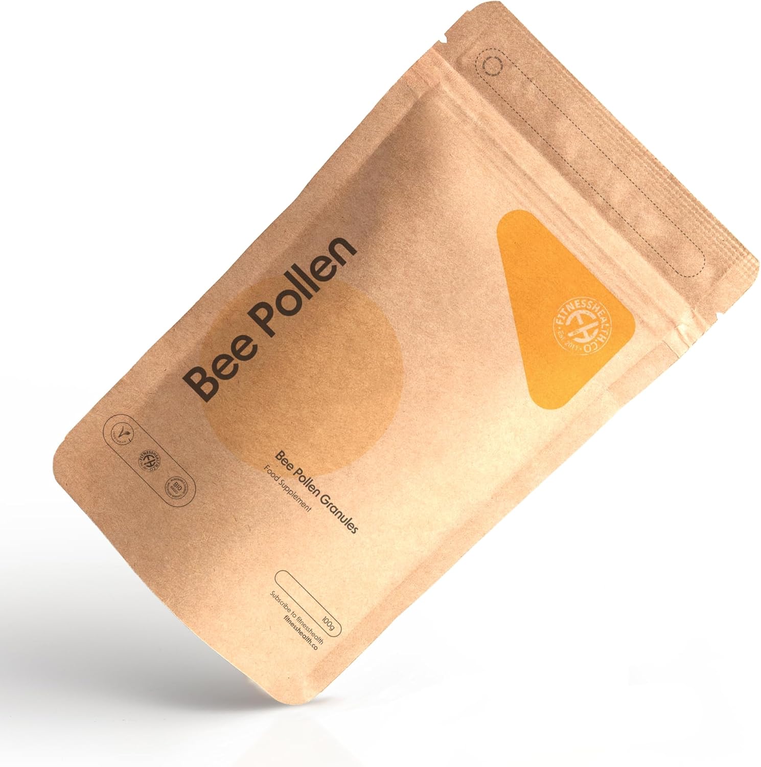 100G Organic Bee Pollen Granules - Ultra Strength Energy Booster with Selenium, Vitamins, & Minerals - Vegetarian & Gluten Free