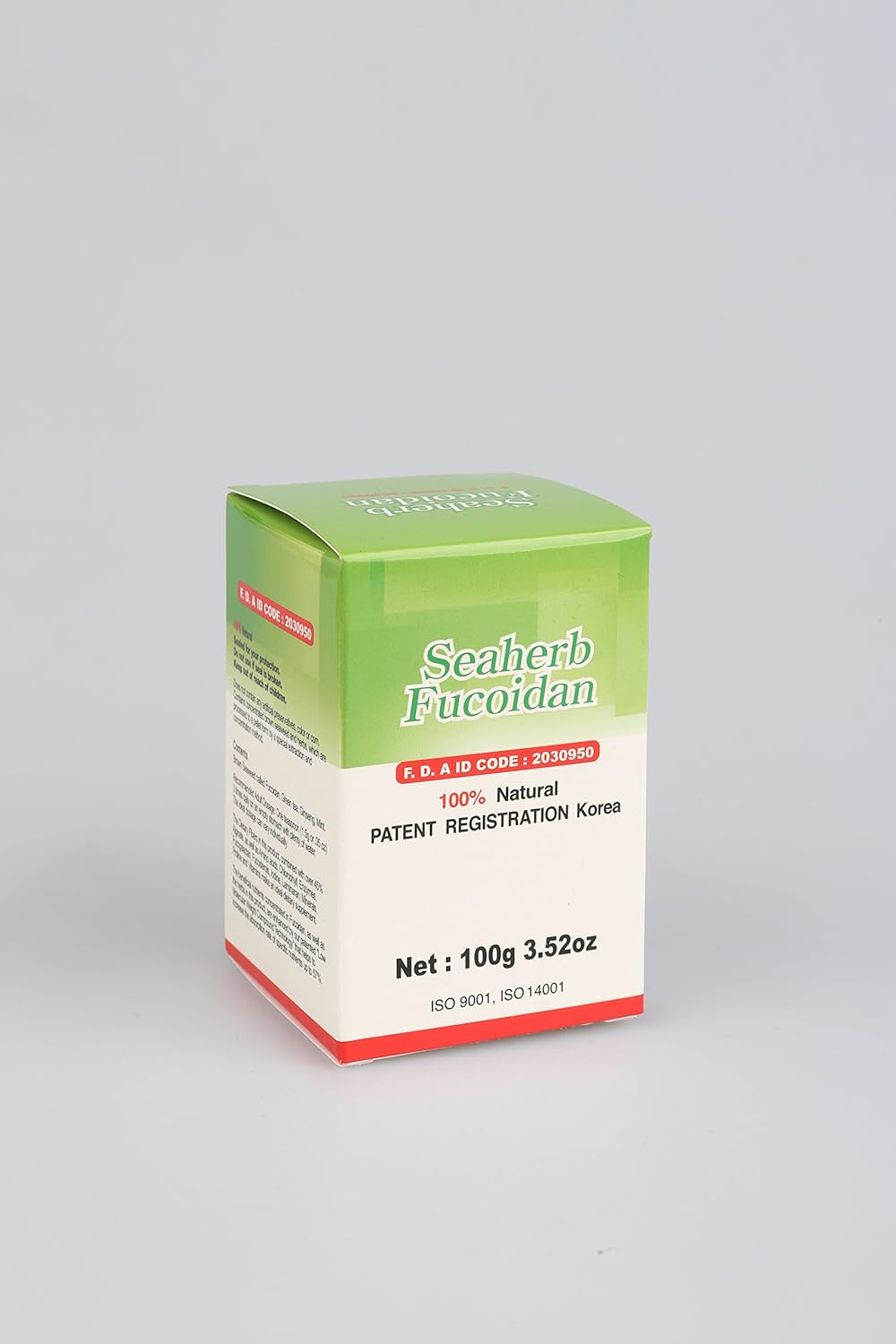 100g SeaHerb Brown Seaweed Extract Fucoidan Powder - 100% Natural, USFDA Approved