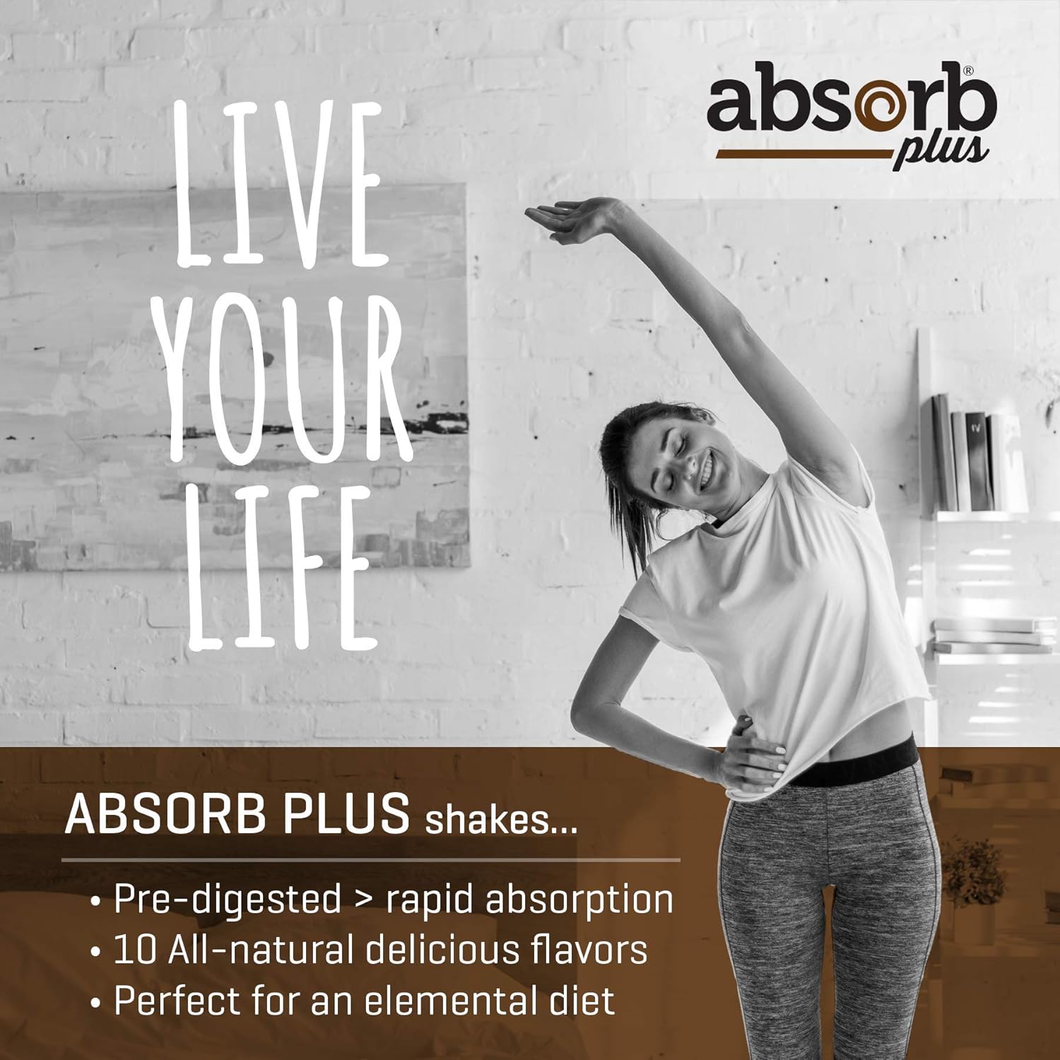 100g Simply Chocolate Absorb Plus Isolate Protein: Diet Supplement for Gut Health, Nutritional Support - Non-GMO, Gluten-Free, Lactose-Free, Casein-Free