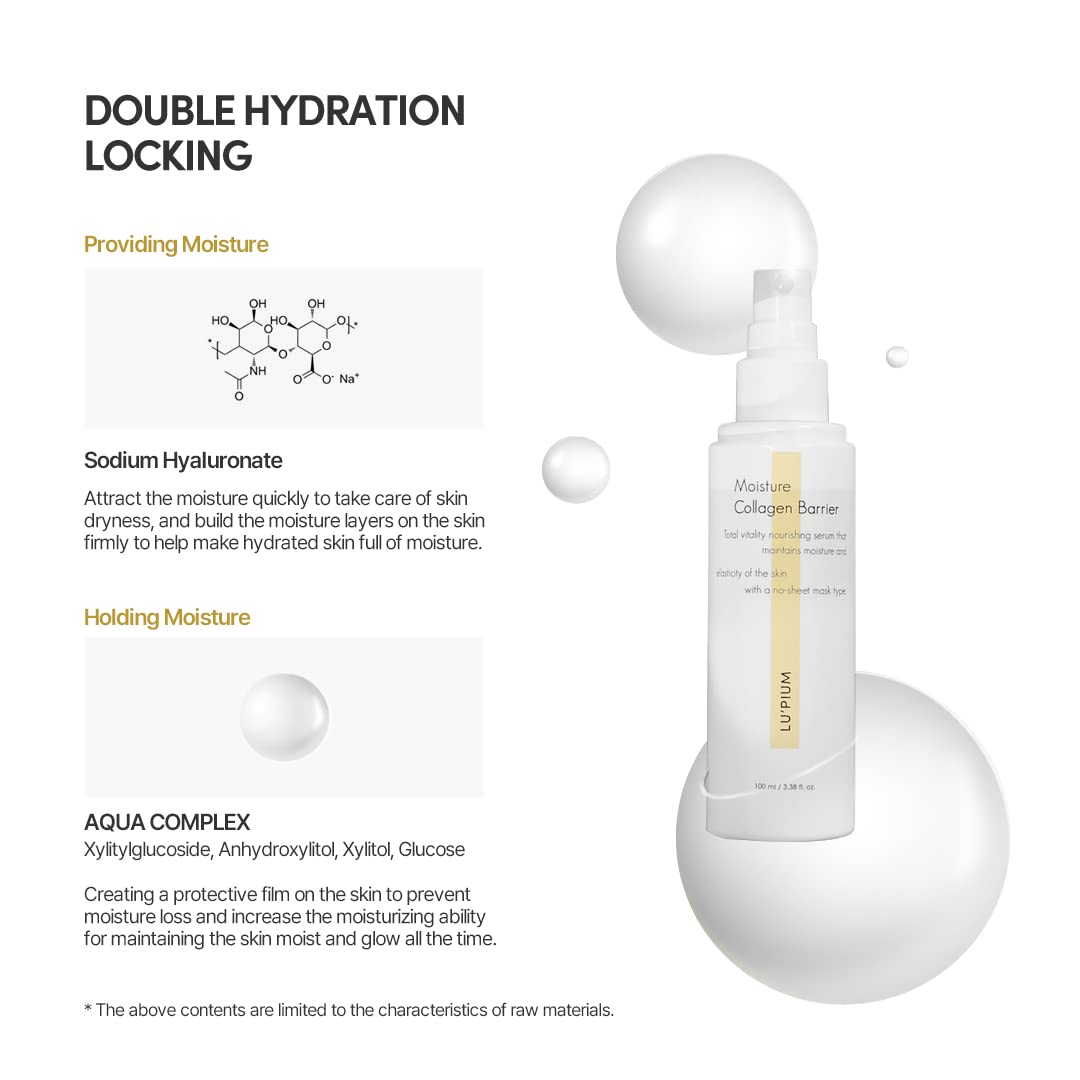 100ml LU'PIUM Moisture Collagen Barrier - Hydrating Skincare Solution