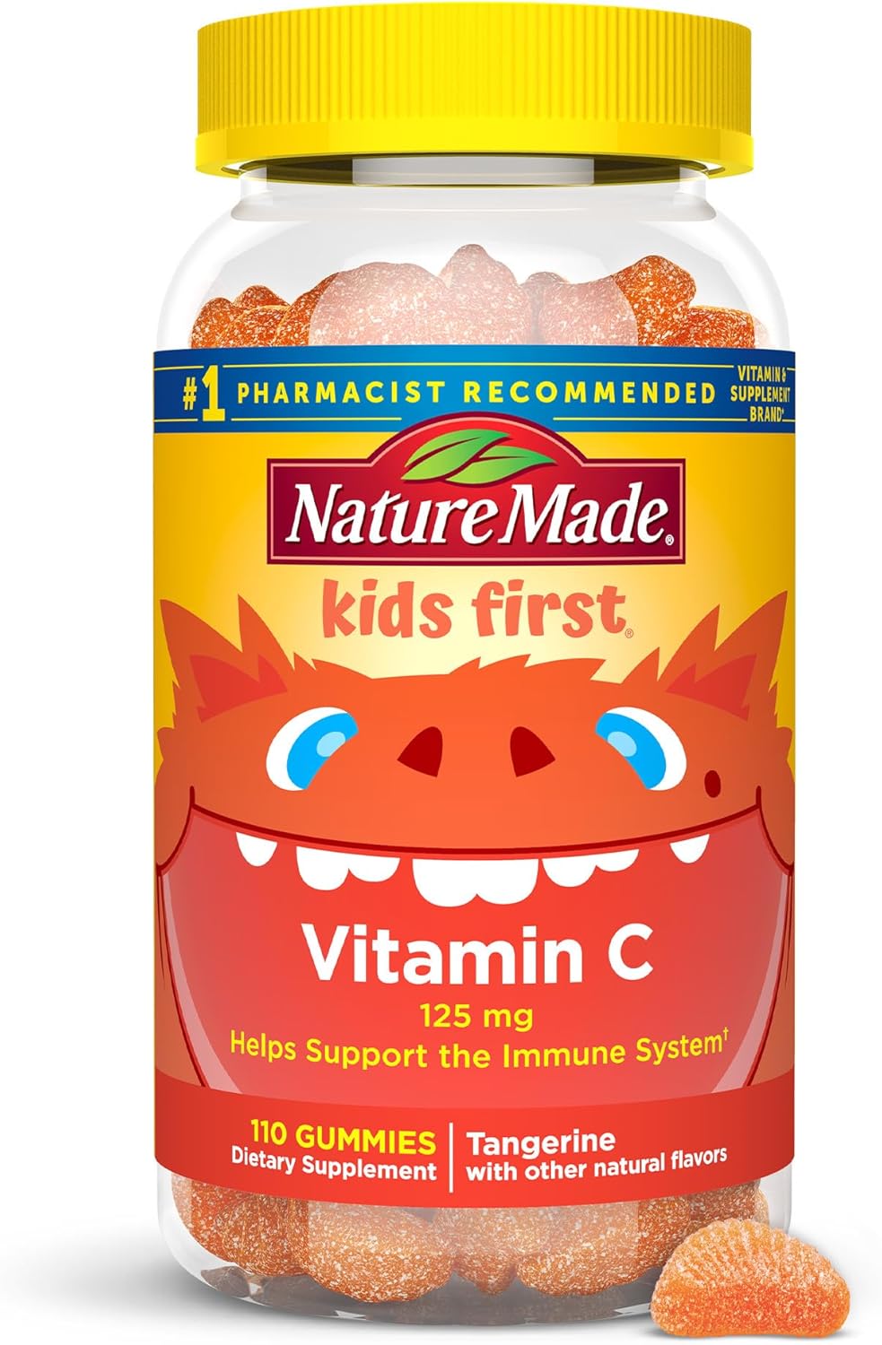 110 Nature Made Kids First Vitamin C Gummies for Immune Support, 110 Day Supply
