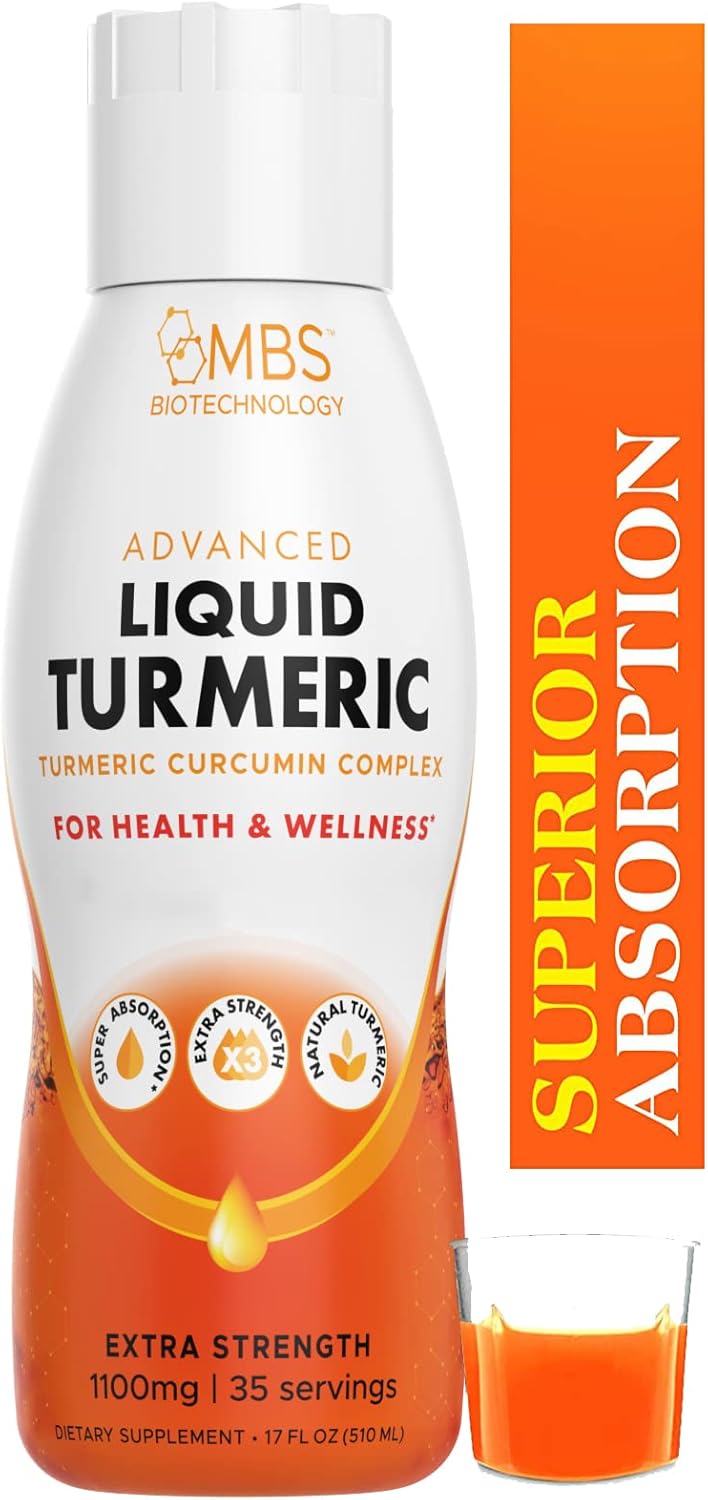 1100mg Turmeric Curcumin with Bioperine for Joint Support - Enhanced Absorption with Vitamins C, D3, E, and B2 - 35 Servings