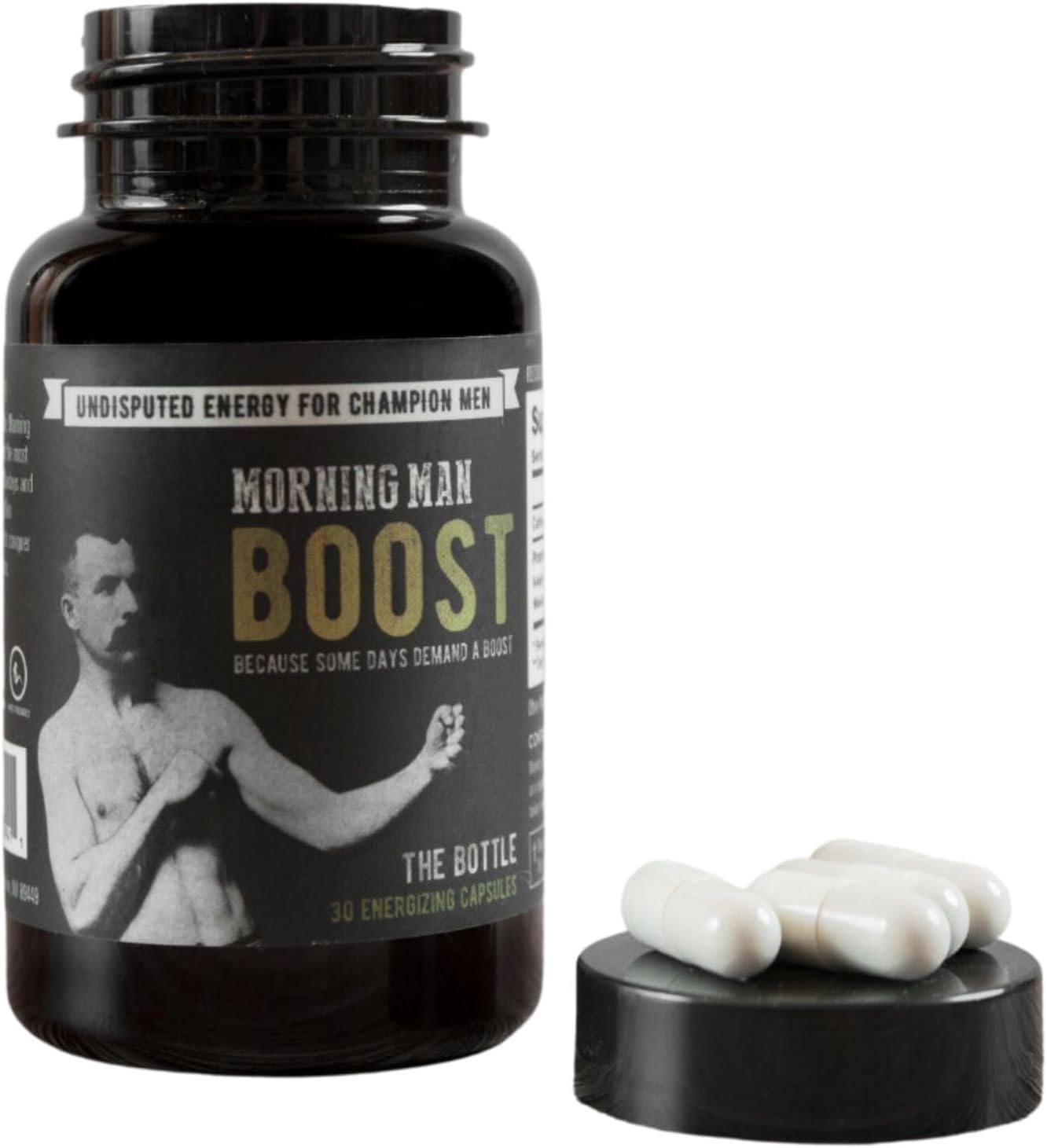 110mg Caffeine Pills with Green Tea Extract for Energy & Focus - Pre Workout Supplement with White Willow Bark - 30 Capsules, Gluten Free & Vegan