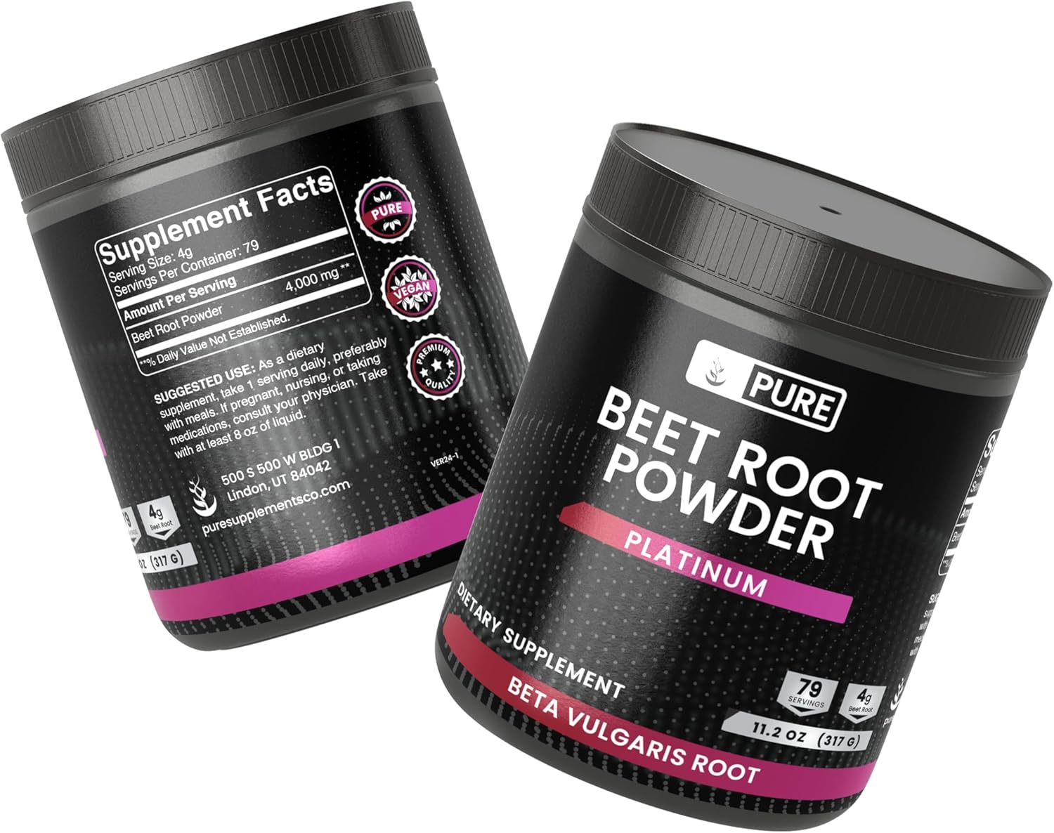 11.2 oz Pure Beet Root Powder for Nitric Oxide Production - Always Pure Ingredients