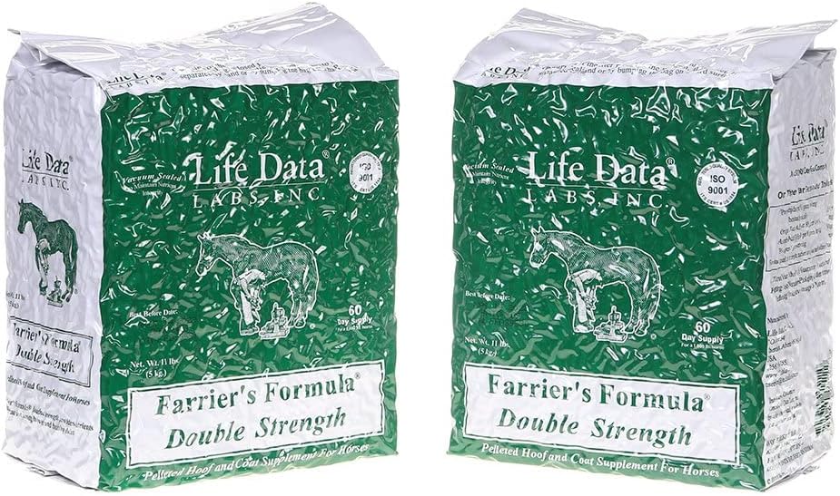 11LB SATOHA LIFE DATA LABS Farrier's Formula 2X Strength Bundle - Improve Hoof Health and Strength