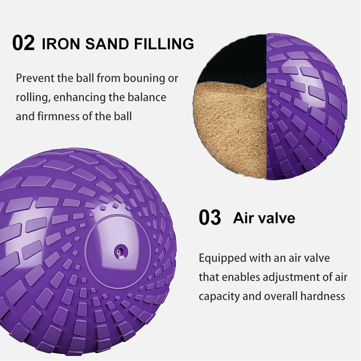 12 lbs STRPRETTY BASIC Medicine Ball Slam Ball for Exercise Strength Training & Crossfit Workout