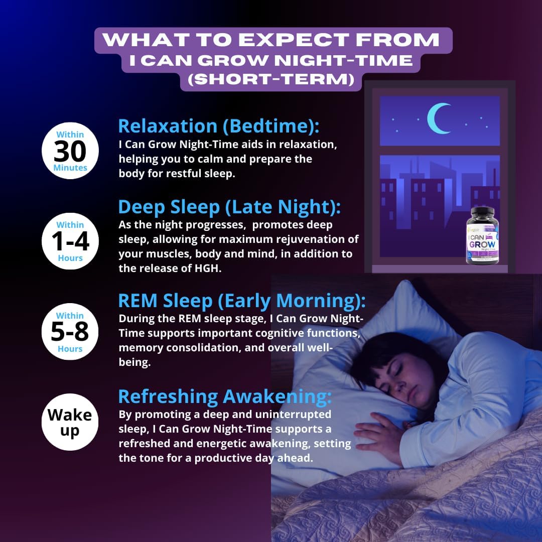 12 Pack Bundle: Fawelo Growth & Sleep Wellness for Kids and Teens - 6-Month Supply of I Can Grow + Night-Time Aid | Natural Development & Sleep Support | Made in USA | GMP Certified