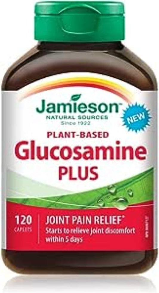 120 Caplets of Jamieson Plant-Based Glucosamine Plus for Joint Support and Mobility