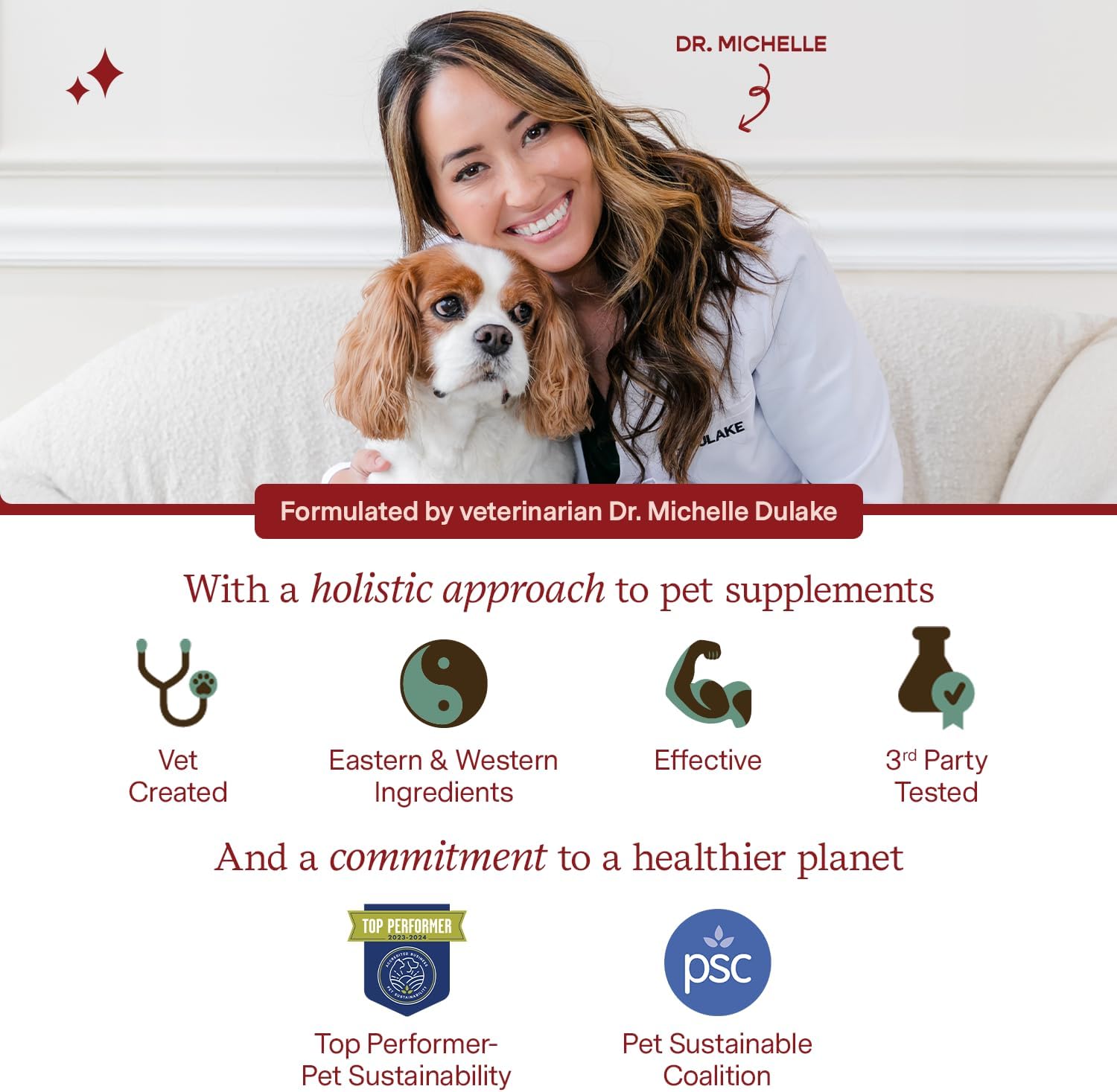 120 Capsules Fera Pet Organics Fera Pets Cardiac Supplement for Dogs & Cats - Vet Formulated for Cardiovascular Health with Taurine, CoQ10, and Hawthorne Berry