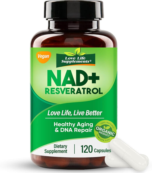 120 Capsules Liposomal NAD Supplement for Aging Defense, Brain Function, Energy, and DNA Repair - Supports Healthy Metabolism and Vitality