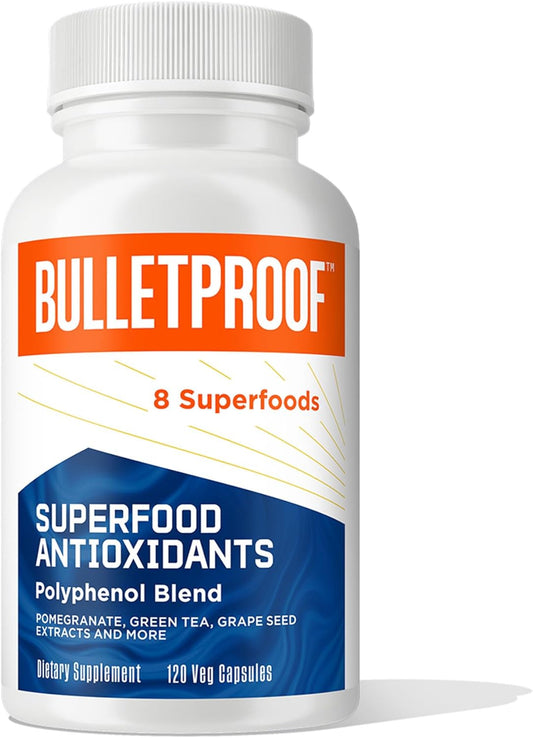 120 Capsules of Bulletproof Superfood Antioxidants to Fight Free-Radicals and Support Healthy Aging
