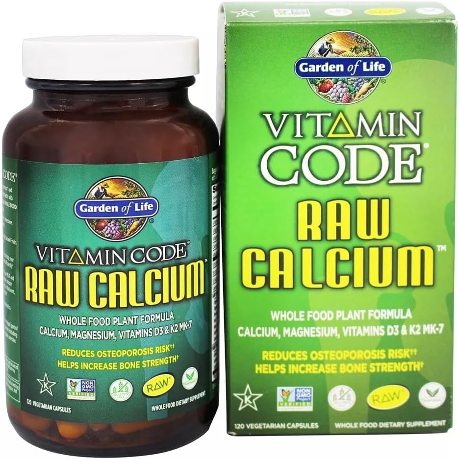 120 Capsules of Garden of Life Vitamin Code RAW Calcium - Pack of 2
