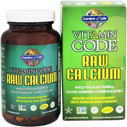 120 Capsules of Garden of Life Vitamin Code RAW Calcium - Pack of 2
