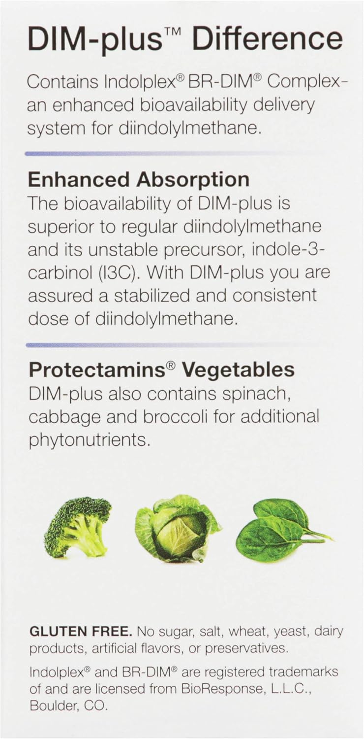 120 Capsules of Nature's Way DIM-plus for Supporting Estrogen Metabolism