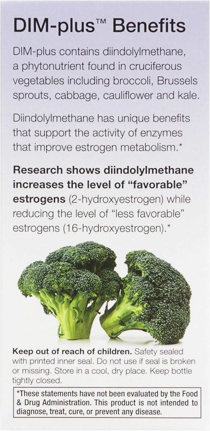 120 Capsules of Nature's Way DIM-plus for Supporting Estrogen Metabolism