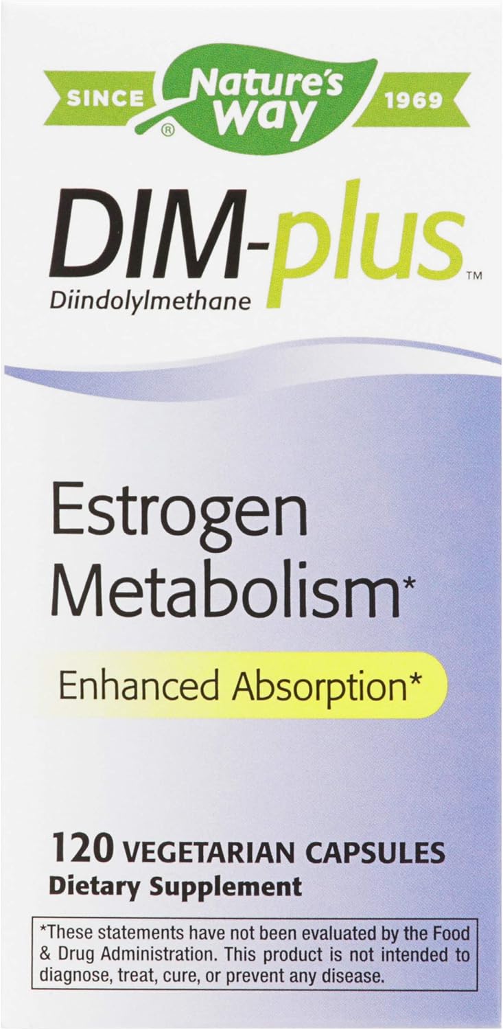 120 Capsules of Nature's Way DIM-plus for Supporting Estrogen Metabolism