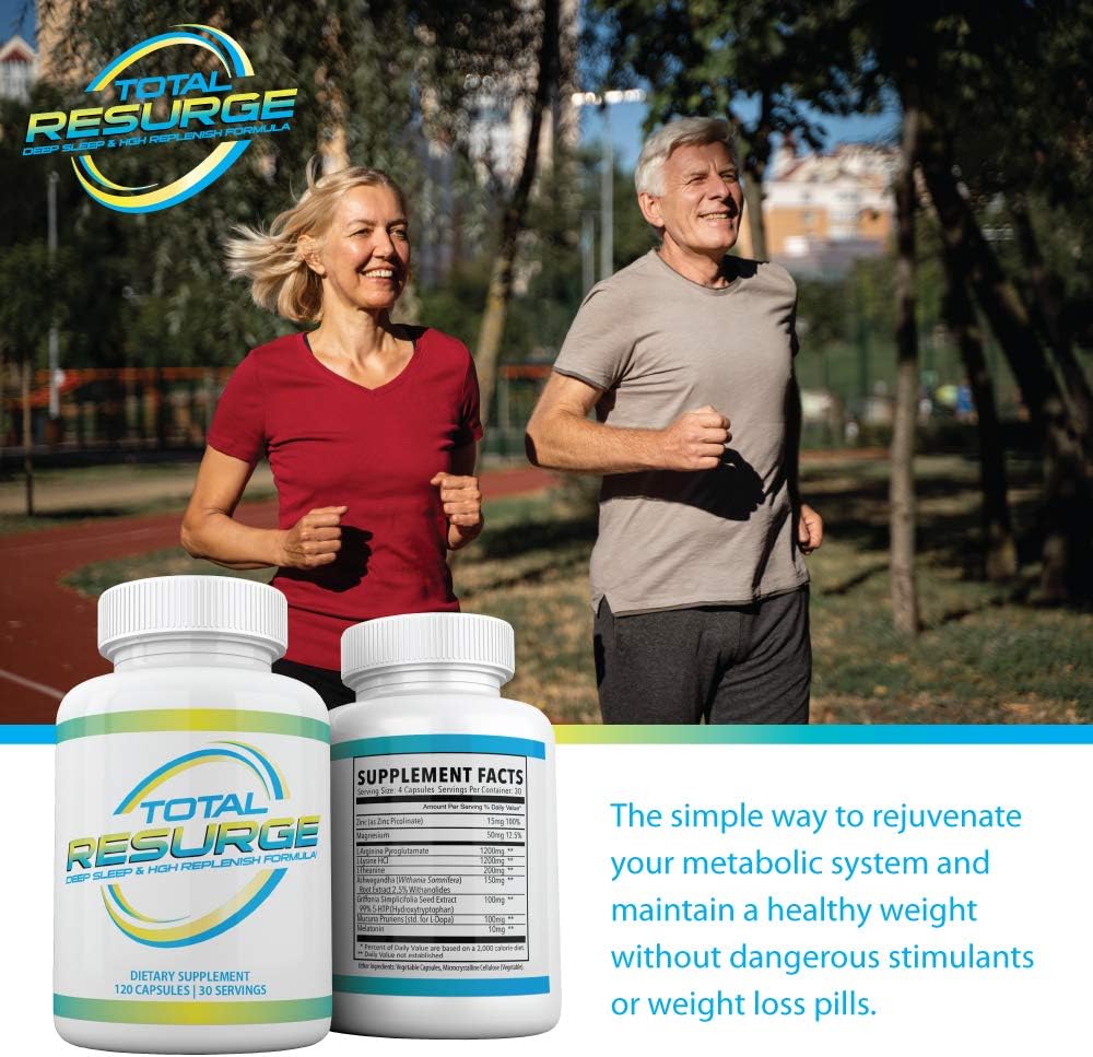 120 Capsules Total Resurge Deep Sleep Support Formula