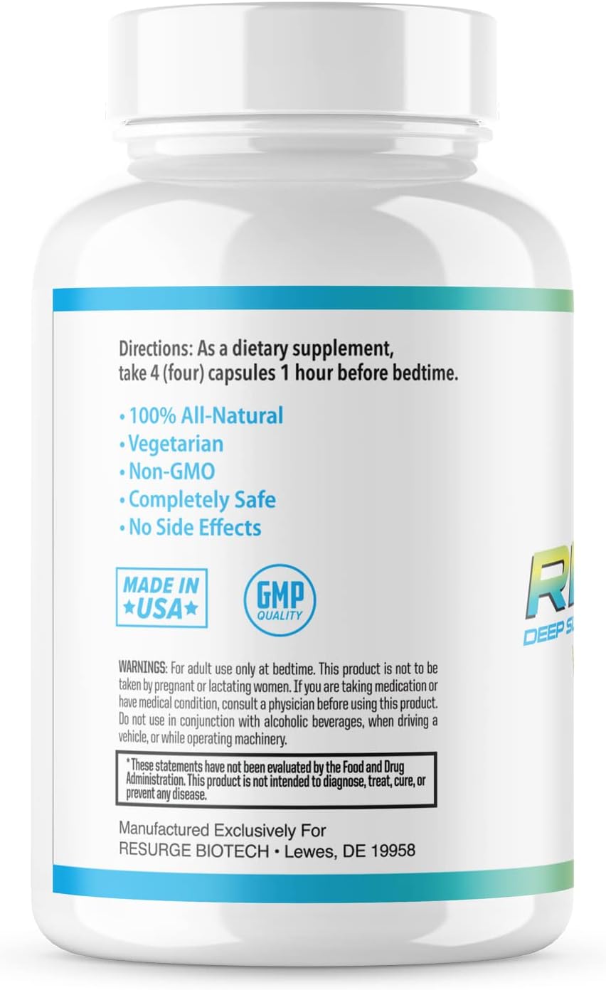 120 Capsules Total Resurge Deep Sleep Support Formula