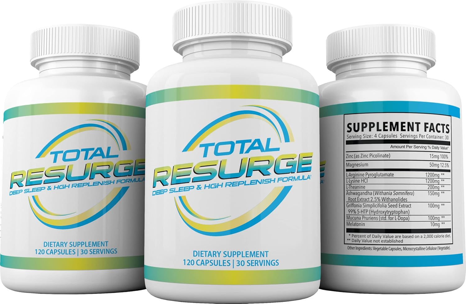 120 Capsules Total Resurge Deep Sleep Support Formula