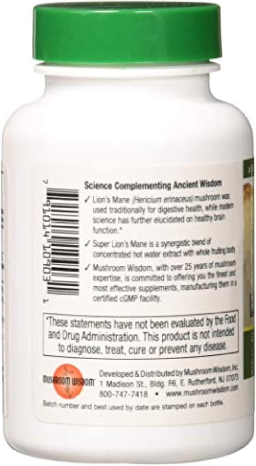 120 Count Mushroom Matrix Mushroom Wisdom Super Extract with Lion's Mane