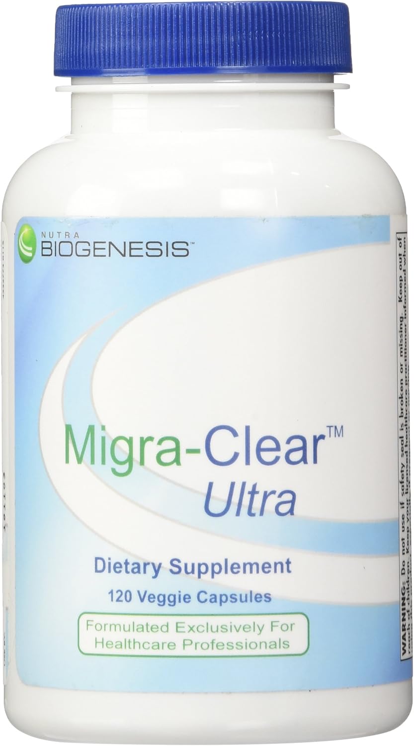 120 Count Nutra BioGenesis Ultra Migra-Clear Veg Capsules