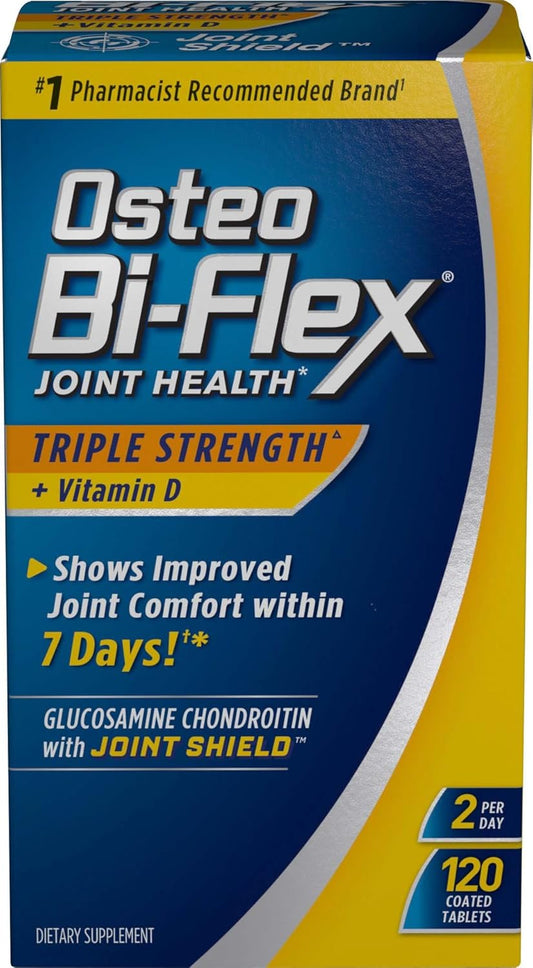 120 Count Osteo BiFlex Triple Strength Joint Supplement with Glucosamine, Chondroitin, and Vitamin D