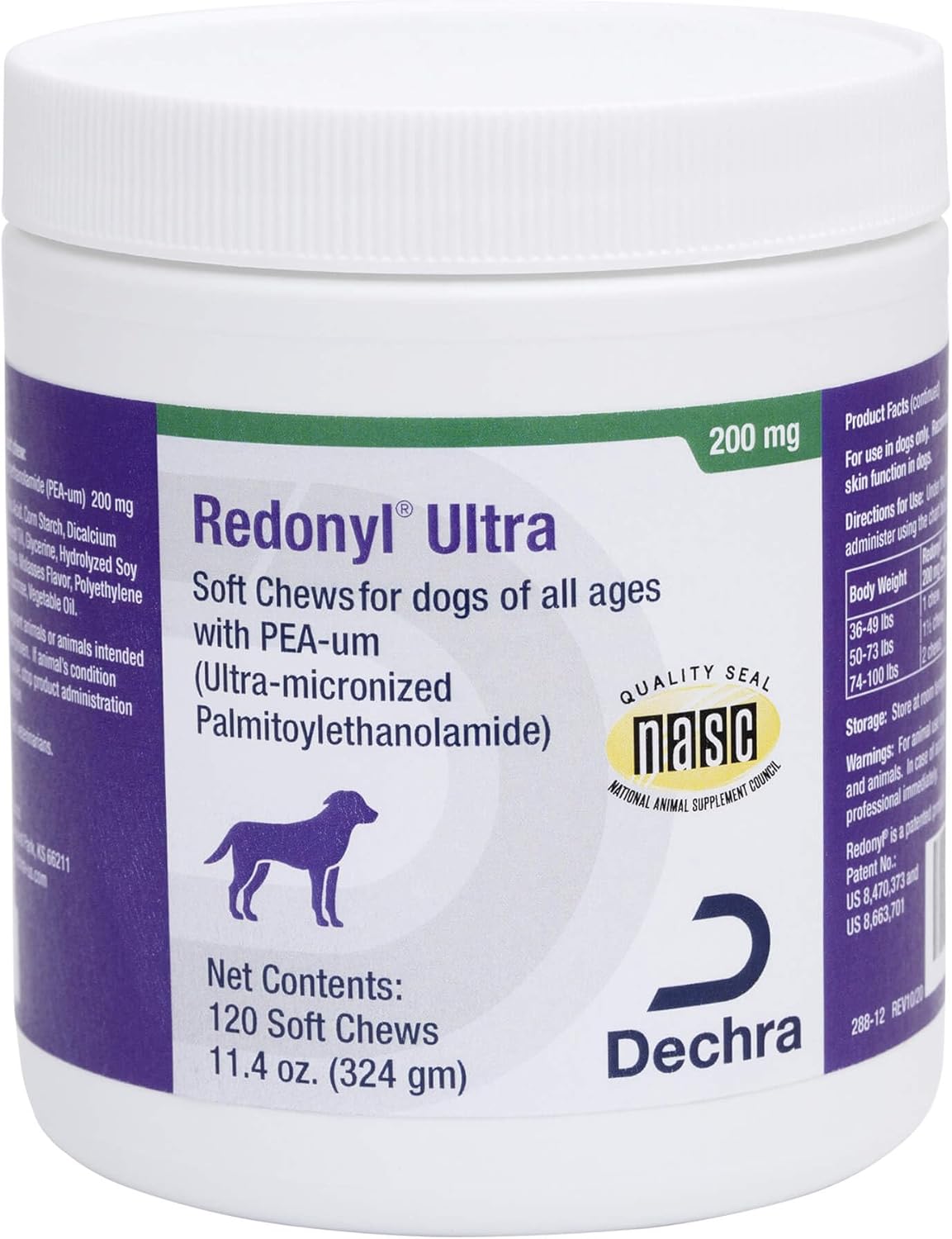 120 Count Redonyl Ultra Soft Chews for Dogs - 200 mg Formula