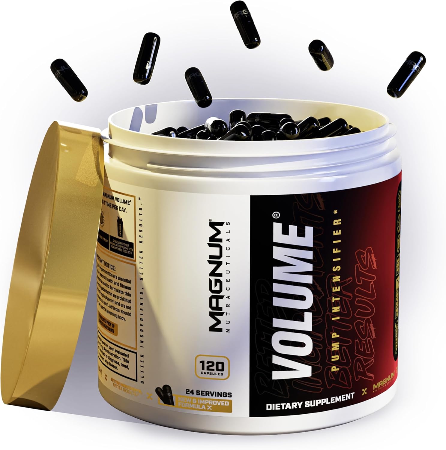 120-Count Volume Magnum Capsules for Enhanced Performance and Stamina