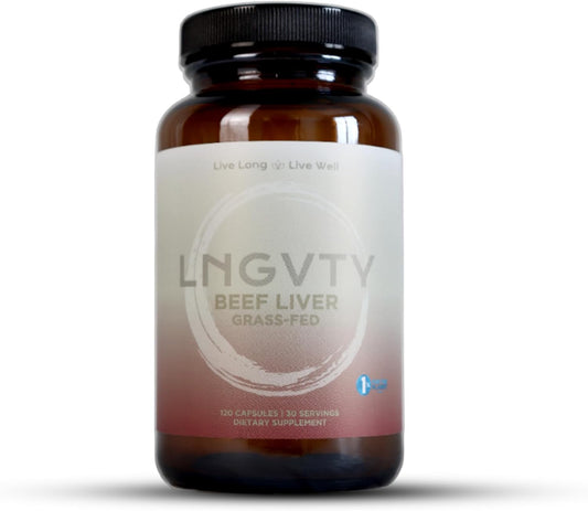120 Grass Fed Beef Liver Capsules - Natural Iron, Vitamin A, B12 - Pasture Raised in New Zealand