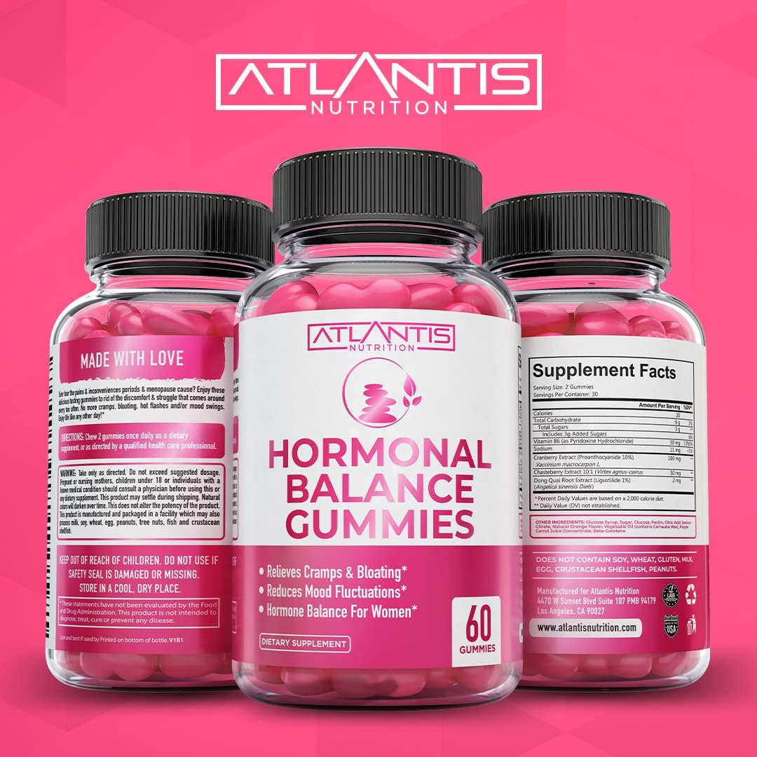 120 Gummies Bundle: Atlantis Nutrition Women's Hormonal Balance & Immune Support