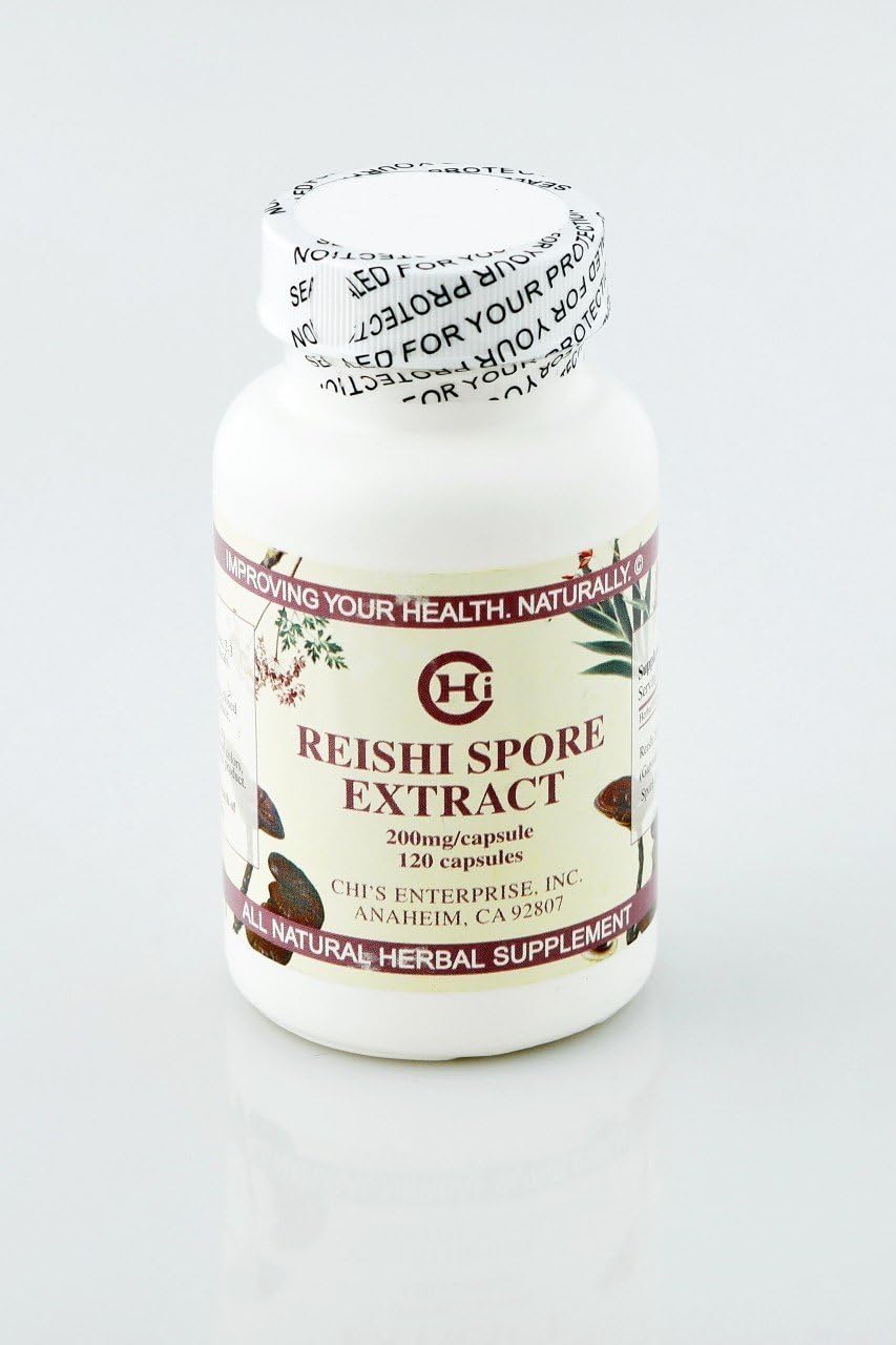 120 Reishi Spore Extract Capsules by Chi's Enterprise - Immune Support Supplement