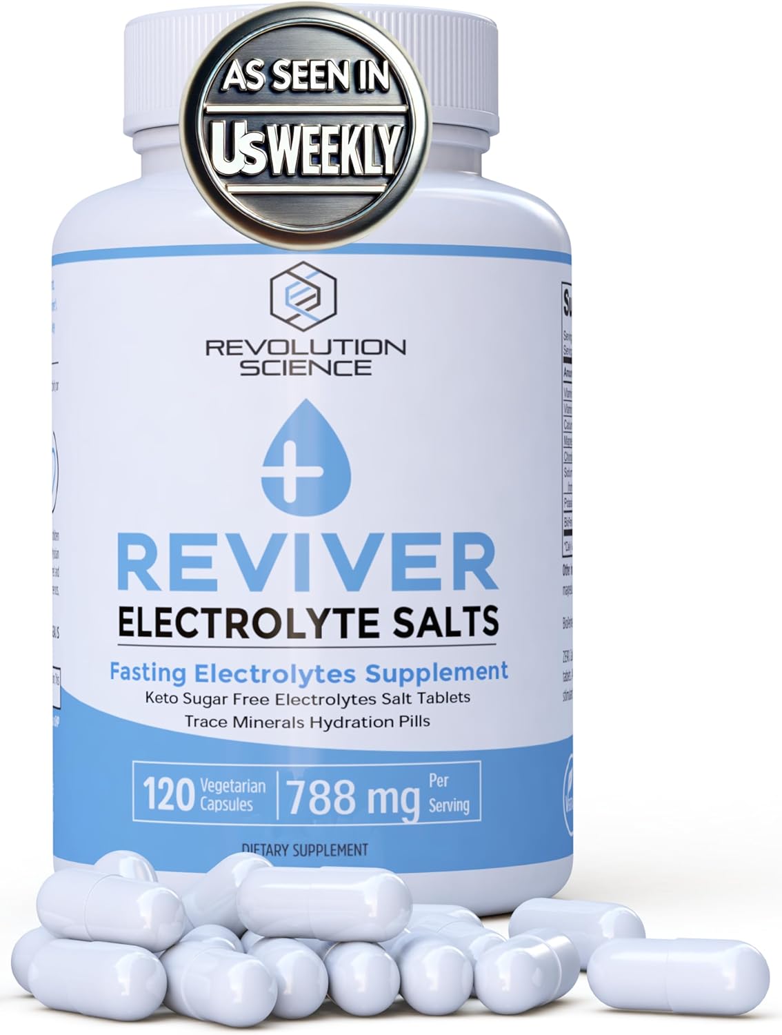 120 REVIVER Salt Pills for Runners and Fasters - Electrolyte Tablets for Carnivores - Sugar Free Fasting Supplement