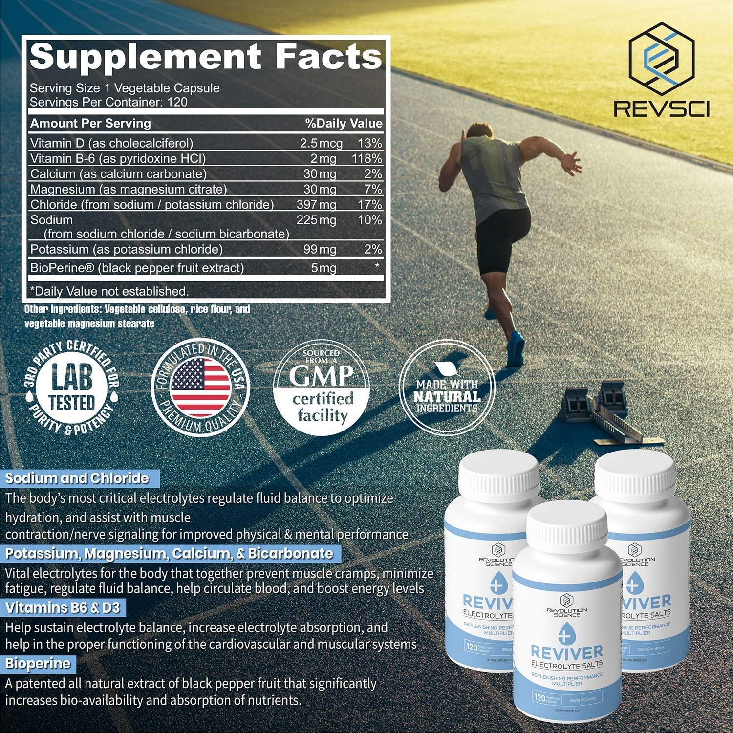 120 REVIVER Salt Pills for Runners and Fasters - Electrolyte Tablets for Carnivores - Sugar Free Fasting Supplement