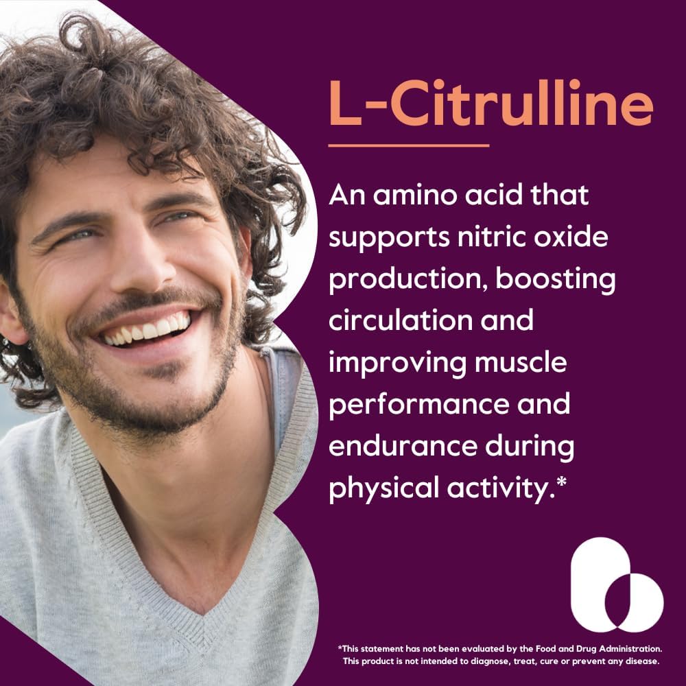 120 Vegetarian Capsules of BESTVITE L-Citrulline 750mg - Non-GMO, Gluten-Free, Vegan - No Stearates, No Silica, No Fillers