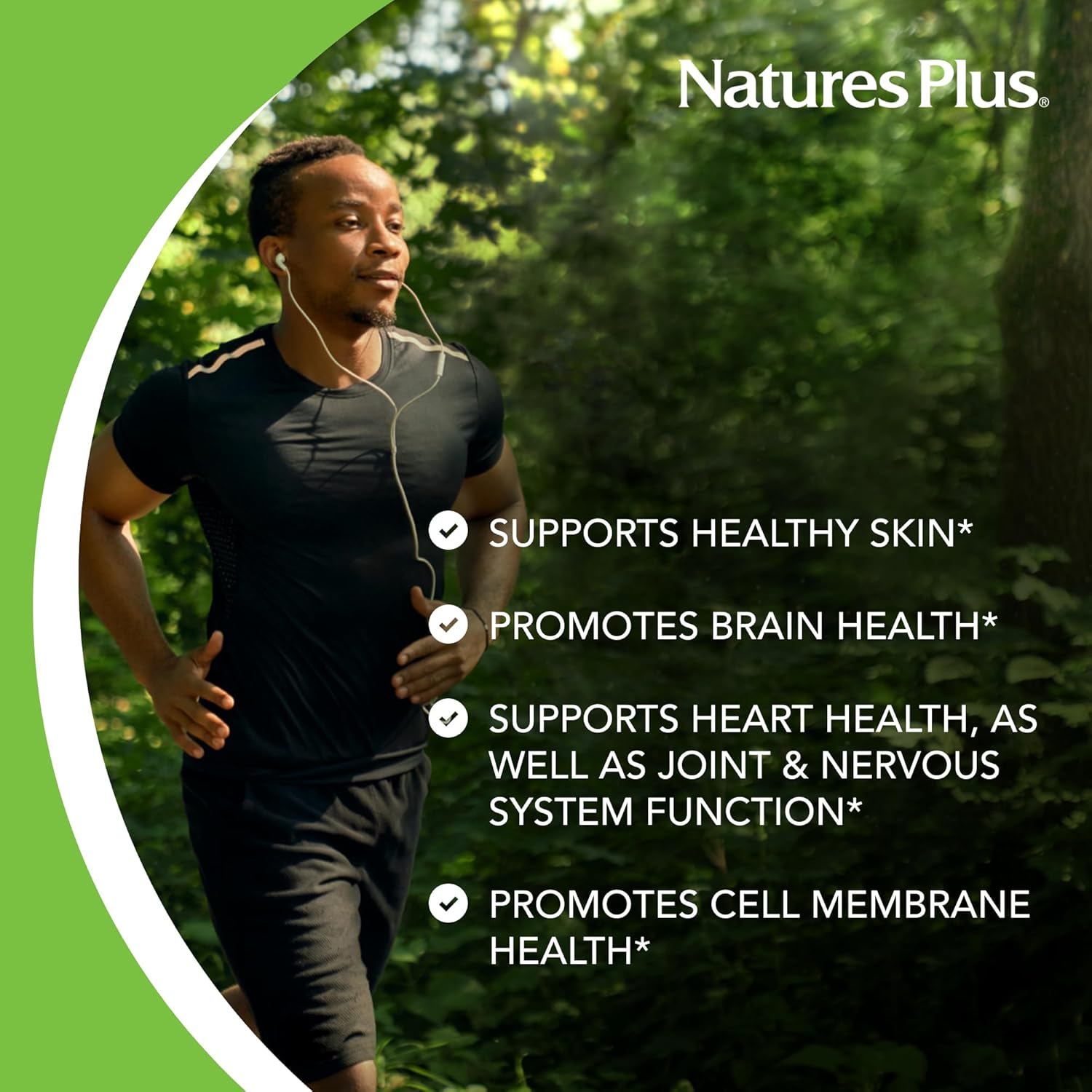 1200mg Natures Plus Ultra Omega 3-6-9 Softgels with Borage, Fish, and Flax Oil - Gluten-Free, 60 Servings