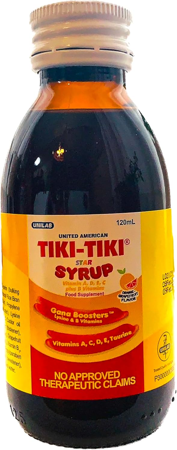 120ml Tiki-Tiki Star Plus Syrup: Multivitamin for Kids