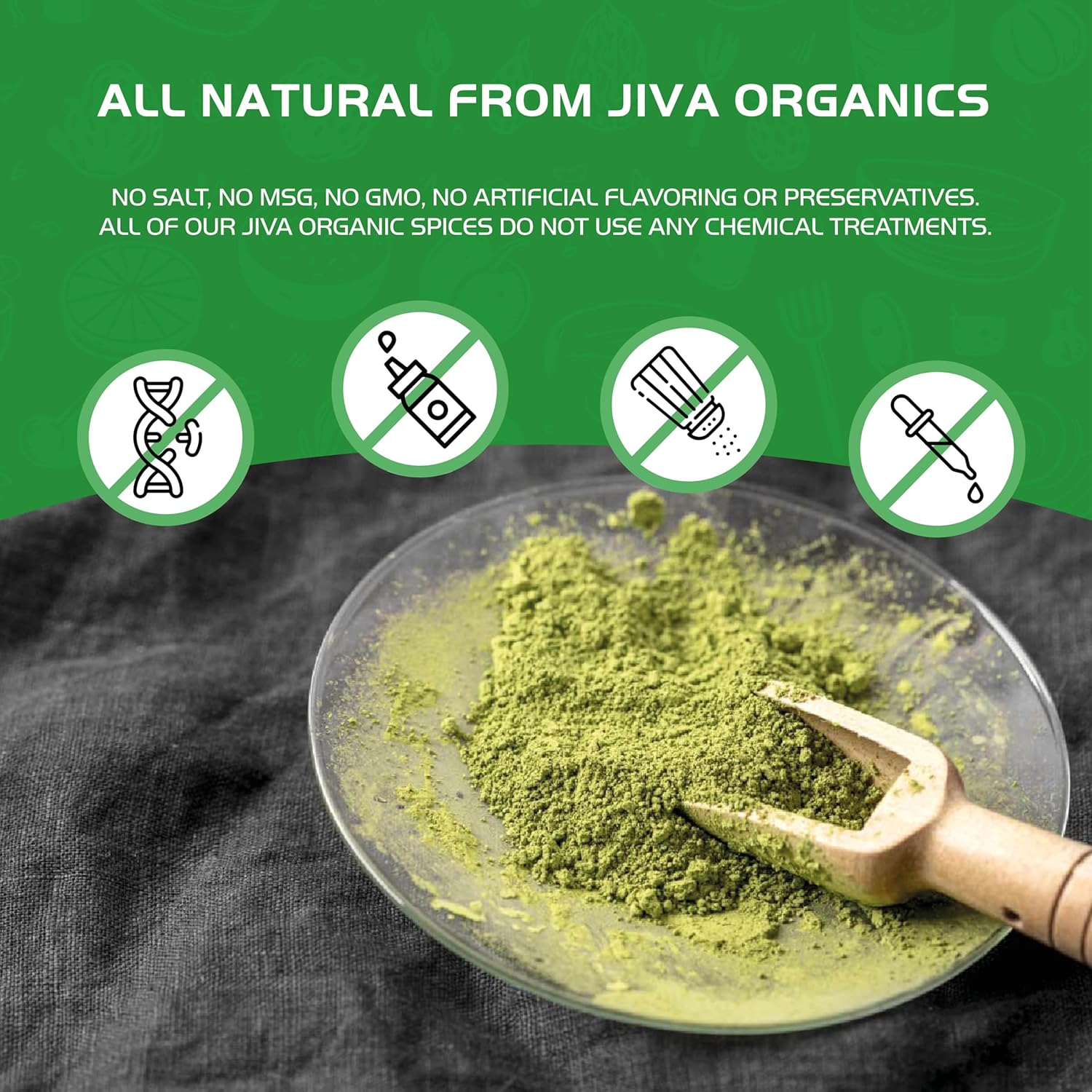 1.25LB Bulk Bag of Jiva Organics Moringa Powder - Organic Moringa Oleifera Leaf Powder for Immune Support and Healthy Hair - Superfoods for Moringa Tea and Drinks - Vegan and India Grown